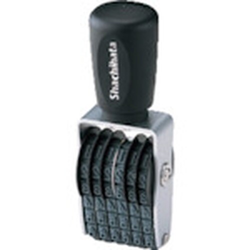 シヤチハタ タート用回転ゴム印 欧文6連3号 ゴシ