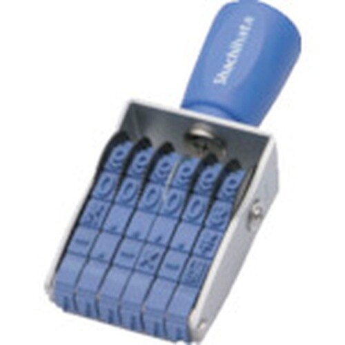 シヤチハタ 回転ゴム印 欧文6連2号 ゴシック体