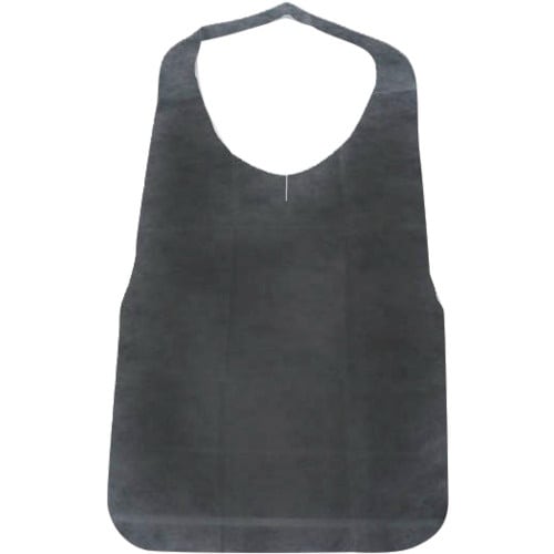 スワン 不織布エプロン 黒 30枚入り