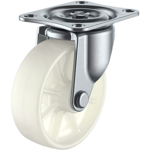 ユーエイ プレート式 自在 キャスター ナイロン