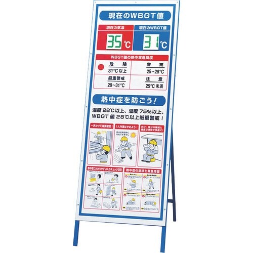 ユニット WBGT値表示看板 デジタル数字付