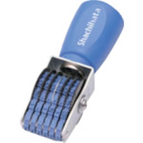 シヤチハタ 回転ゴム印 欧文6連6号 ゴシック体