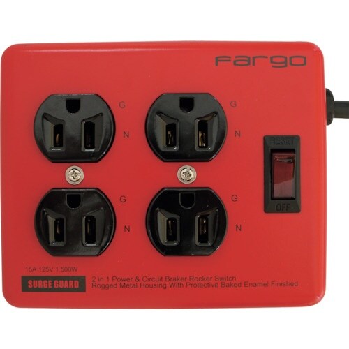 Fargo スチールタップ AC4個口 レッド