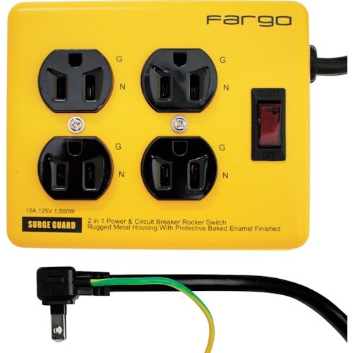 Fargo スチールタップ AC4個口 イエロー