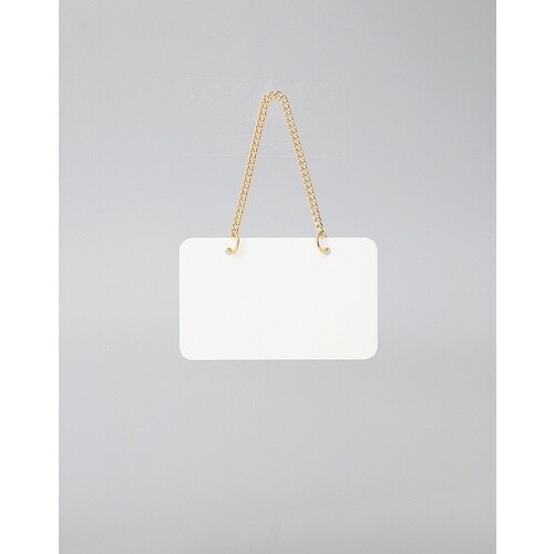 光 サインプレート 白