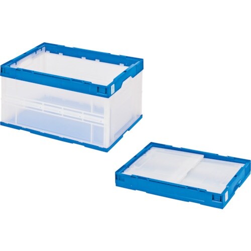 積水 折りたたみコンテナ エコタイプ フタ無し 透