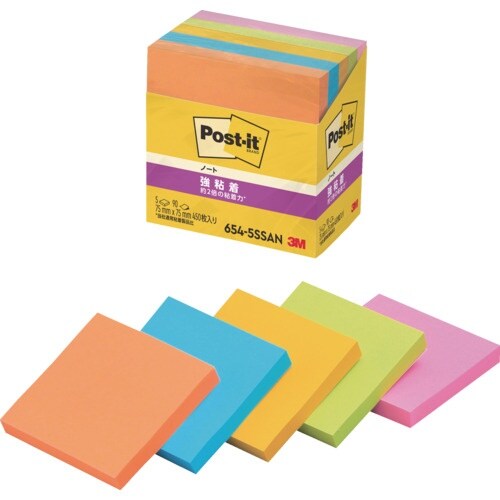 3M ポスト・イット 強粘着 75X75mm 90