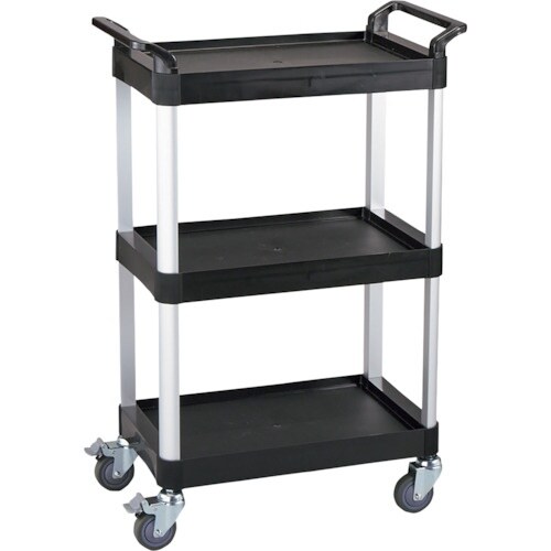 緑十字 ツールカート KT−168 黒 605×3
