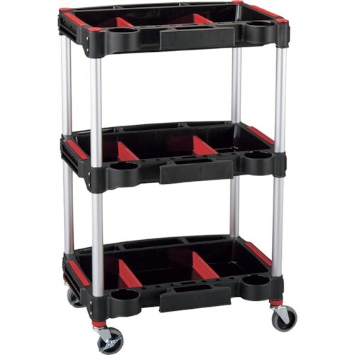 緑十字 ツールカート KT−4658X 黒 570