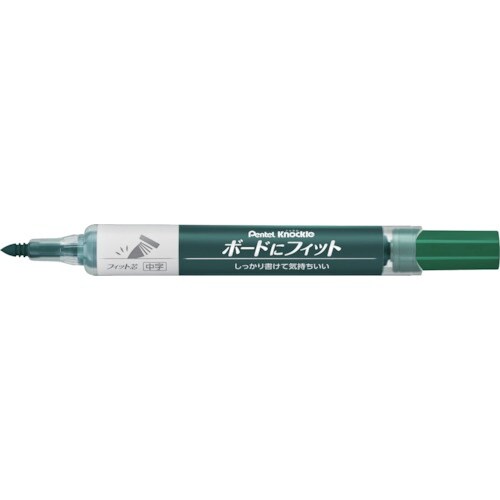 PENTEL ノックル ボードにフィット 中字 緑