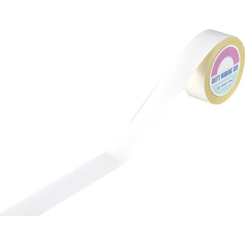 緑十字 ガードテープ(ラインテープ) 白 再剥離タ