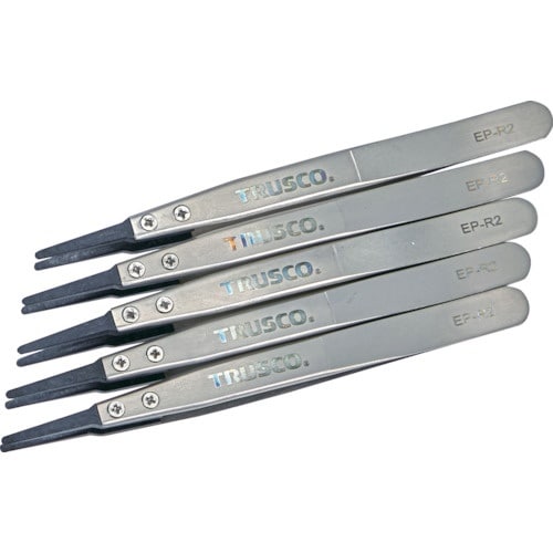 TRUSCO まとめ買い ESDチップピンセット