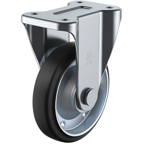 ユーエイ プレート式 固定 キャスター 導電ゴム