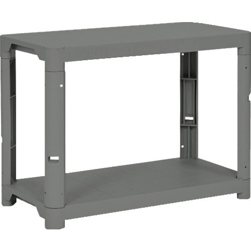 TRUSCO プラ棚 高さ658−2段タイプ コー