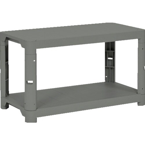 TRUSCO プラ棚 高さ515−2段タイプ コー