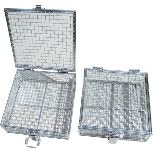 オオモリ 蝶番蓋付バスケット特大 300×300×