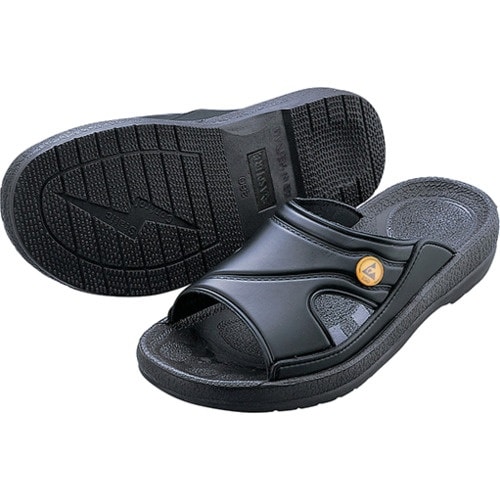 AS アズピュアESDスリッパ 黒 LL