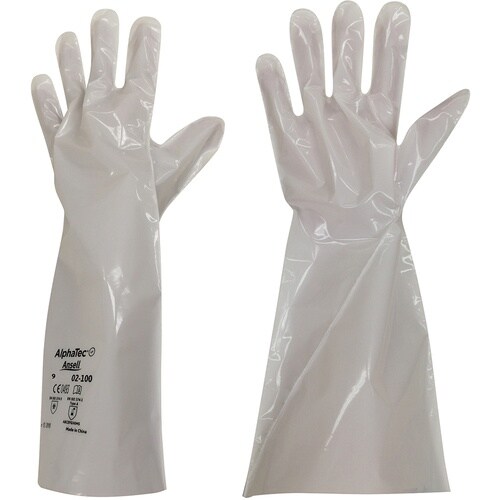 AS 耐薬品手袋アルファテック02−100 M