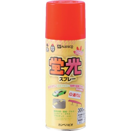 KANSAI 蛍光スプレー 蛍光レッド 300ML