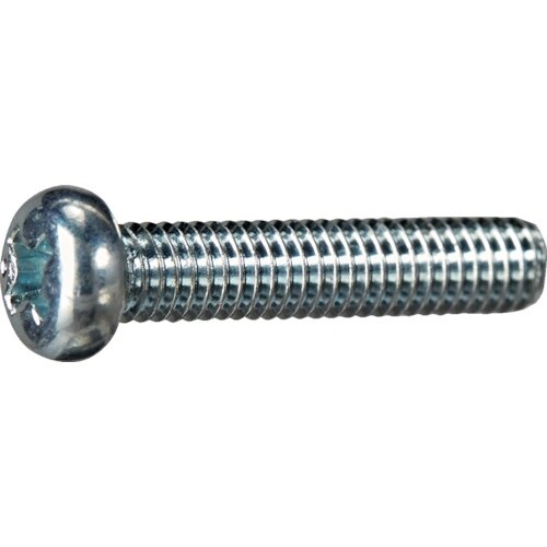 TRUSCO ナベ頭小ねじ 三価白 全ネジ M3×