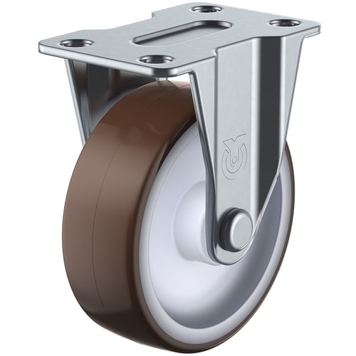 ユーエイ プレート式 固定 キャスター ウレタン