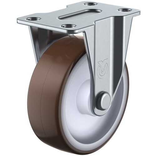 ユーエイ プレート式 固定 キャスター ウレタン