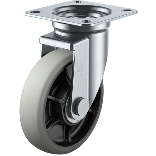 ユーエイ プレート式 自在 キャスター ウレタン