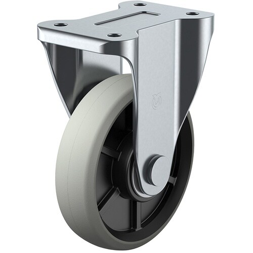 ユーエイ プレート式 固定 キャスター ウレタン