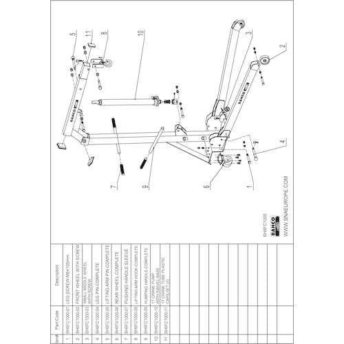 BAHCO BH6FC1000用スイベルベース付き