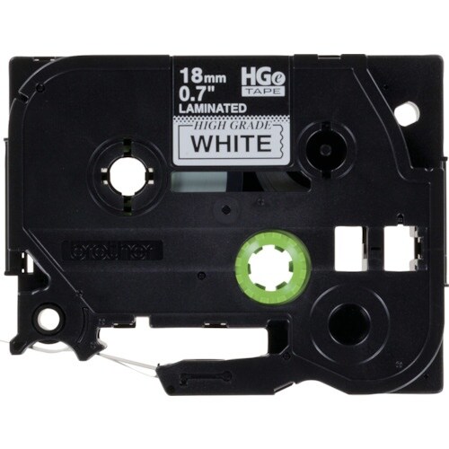 brother HGEテープ 黒字/白地/18mm