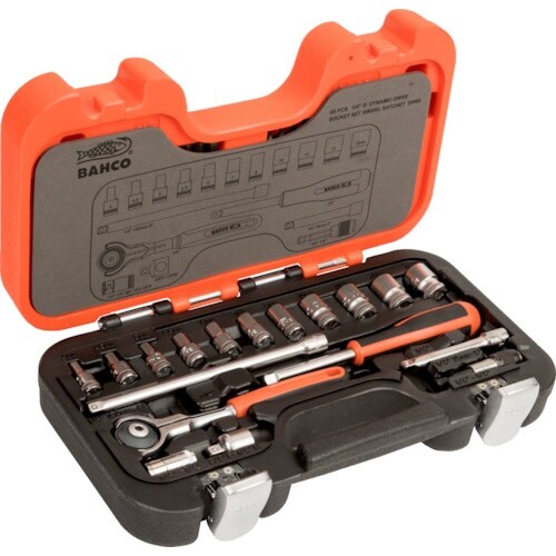 BAHCO 65pcs. 1/4インチソケットセッ