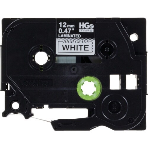 brother HGEテープ 黒字/白地/12mm