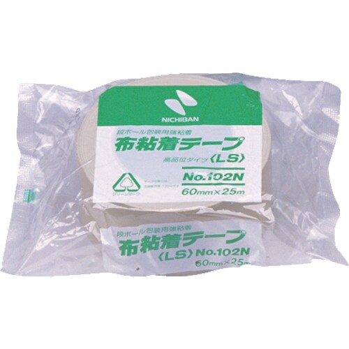 ニチバン 布粘着テープ102N黄土−60 60mm