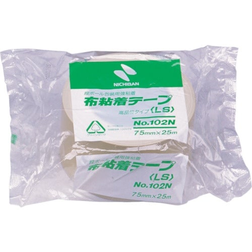 ニチバン 布粘着テープ102N黄土−75 75mm