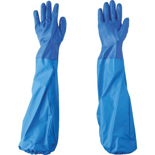 エステー NO660ニトリルモデルブルー腕カバー付