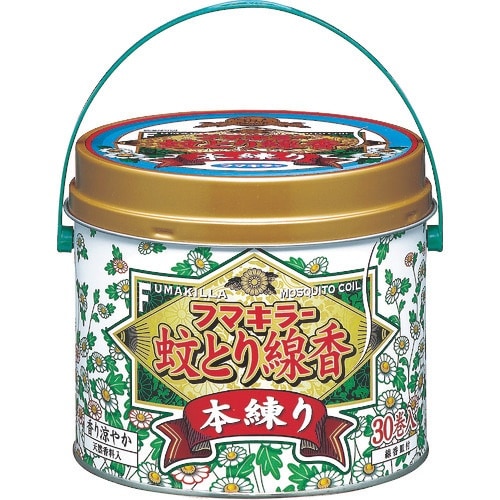フマキラー 蚊とり線香本練り30巻缶入
