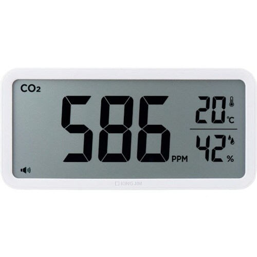 KING JIM ザラ−ジCO2モニタ− シロ