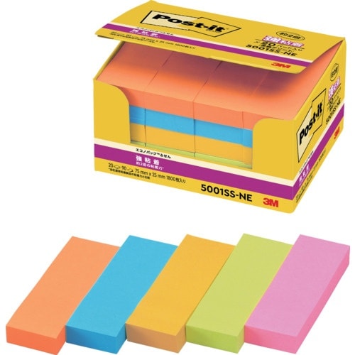 3M ポスト・イット 強粘着 75X25mm 90