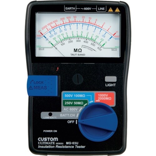 CUSTOM アナログ絶縁抵抗計