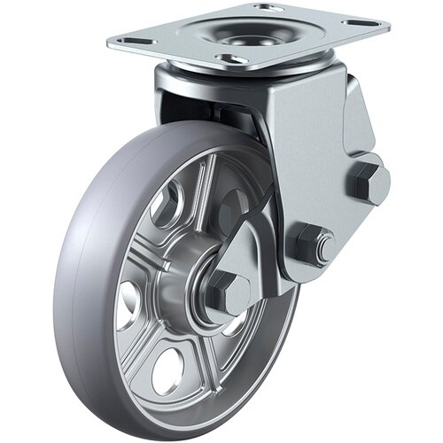 ユーエイ プレート式 自在 クッションキャスター