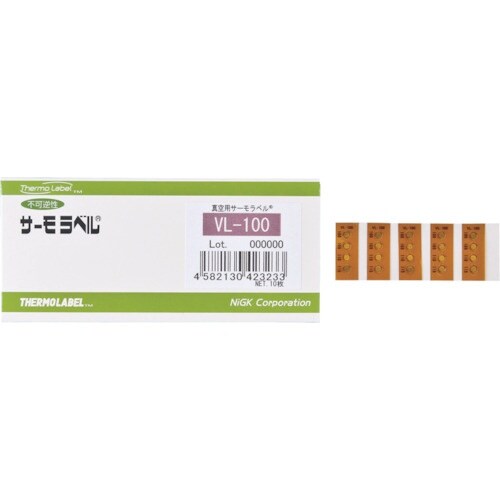 日油技研 真空用サーモラベル4点表示 不可逆性 1