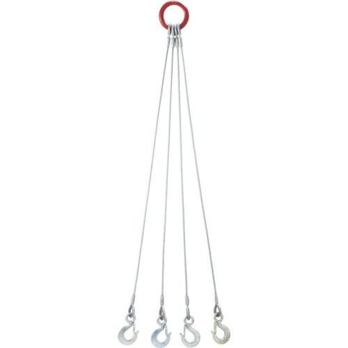 OH 4点吊りワイヤースリング 6mm×1m