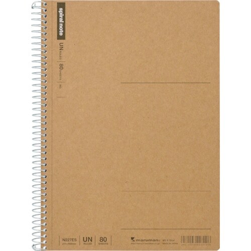 maruman A5 スパイラルノート 無地80枚