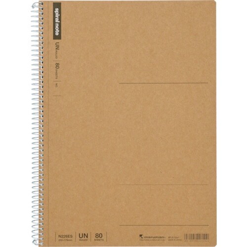maruman B5 スパイラルノート 無地80枚