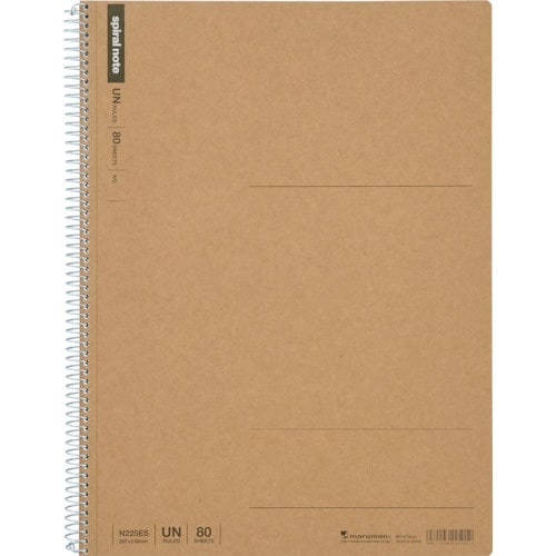 maruman A4 スパイラルノート 無地80枚