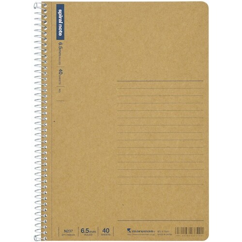 maruman A5 スパイラルノート 横罫40枚