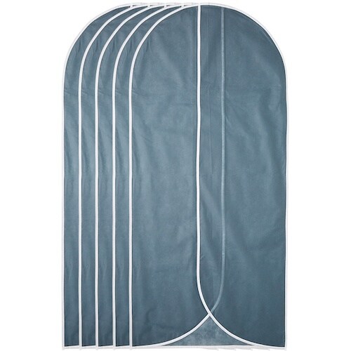 アイメディア 衣類のホコリよけカバーL5枚組 グレ