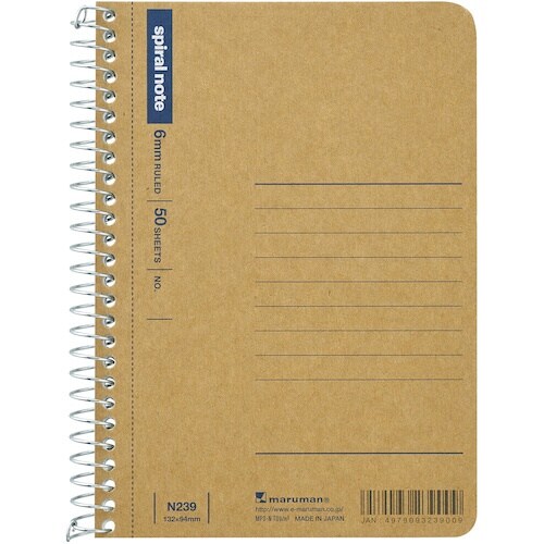 maruman A6変形 ノート クラフト表紙