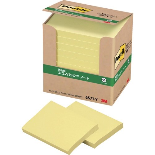 3M ポスト・イット 75X100mm 100枚X