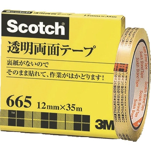 3M 透明両面テープ ライナーなし 12mmX35